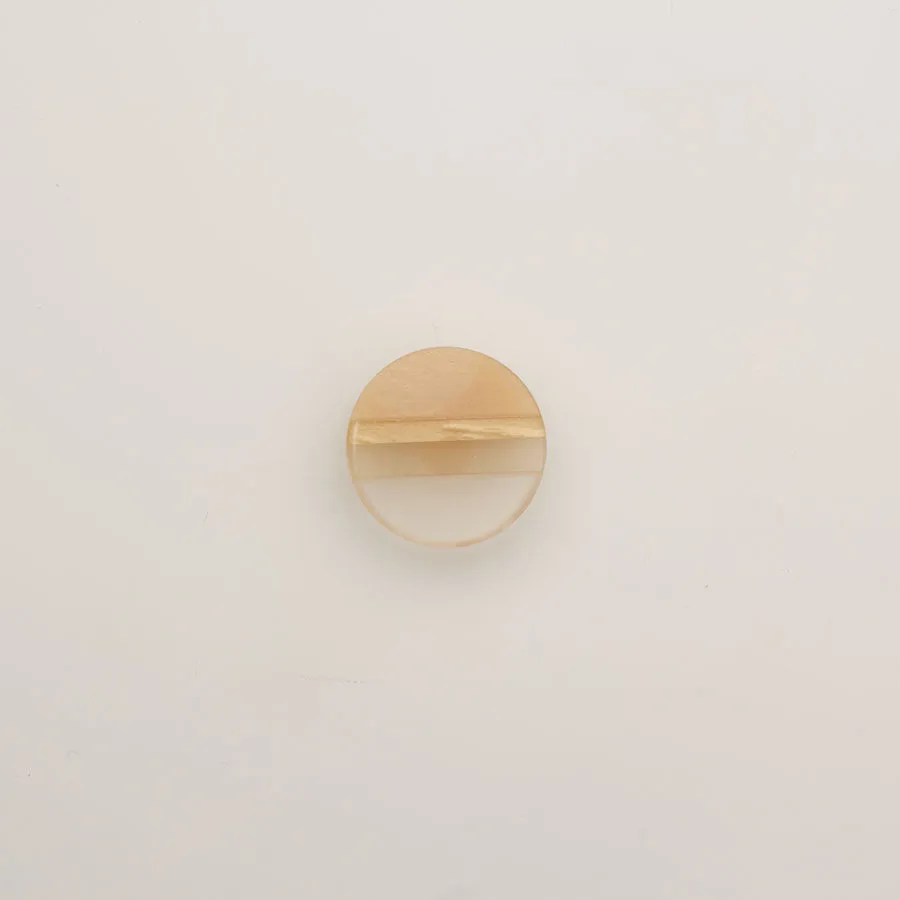 Medium Beige 'Ombre' Round Button