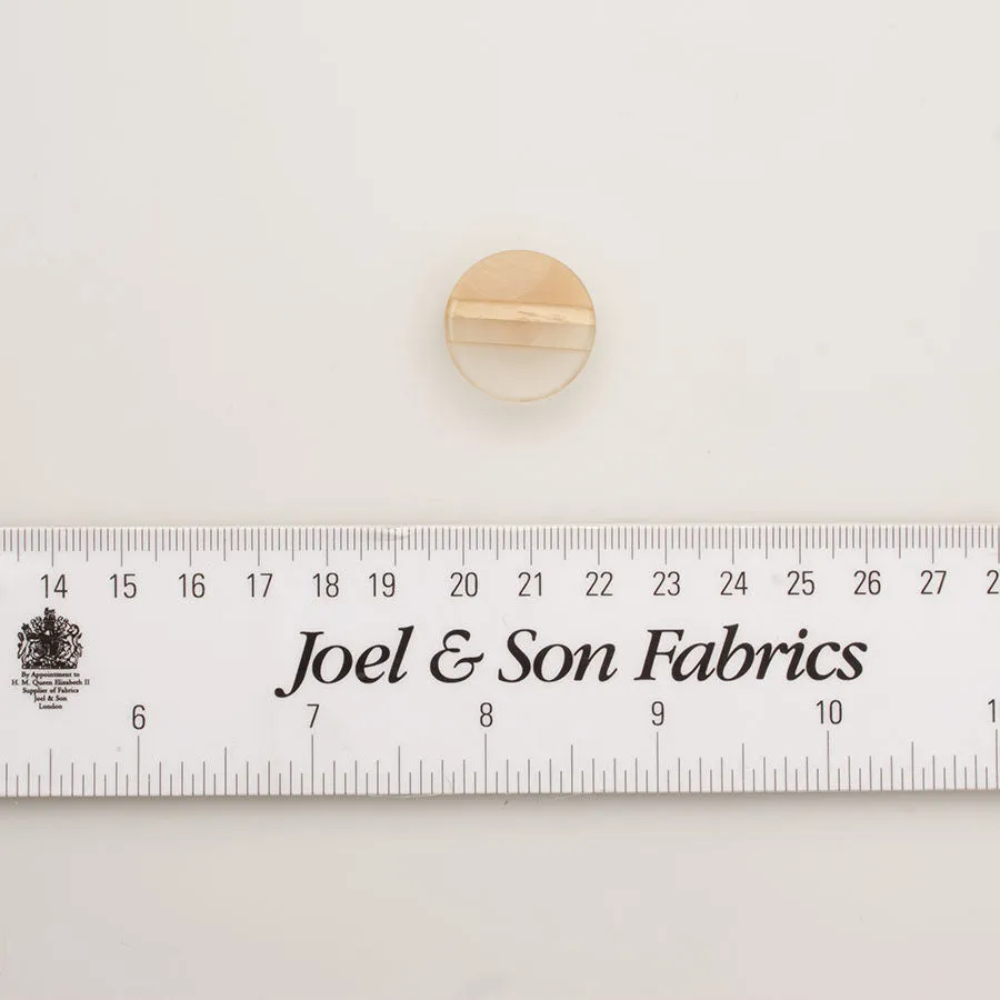 Medium Beige 'Ombre' Round Button