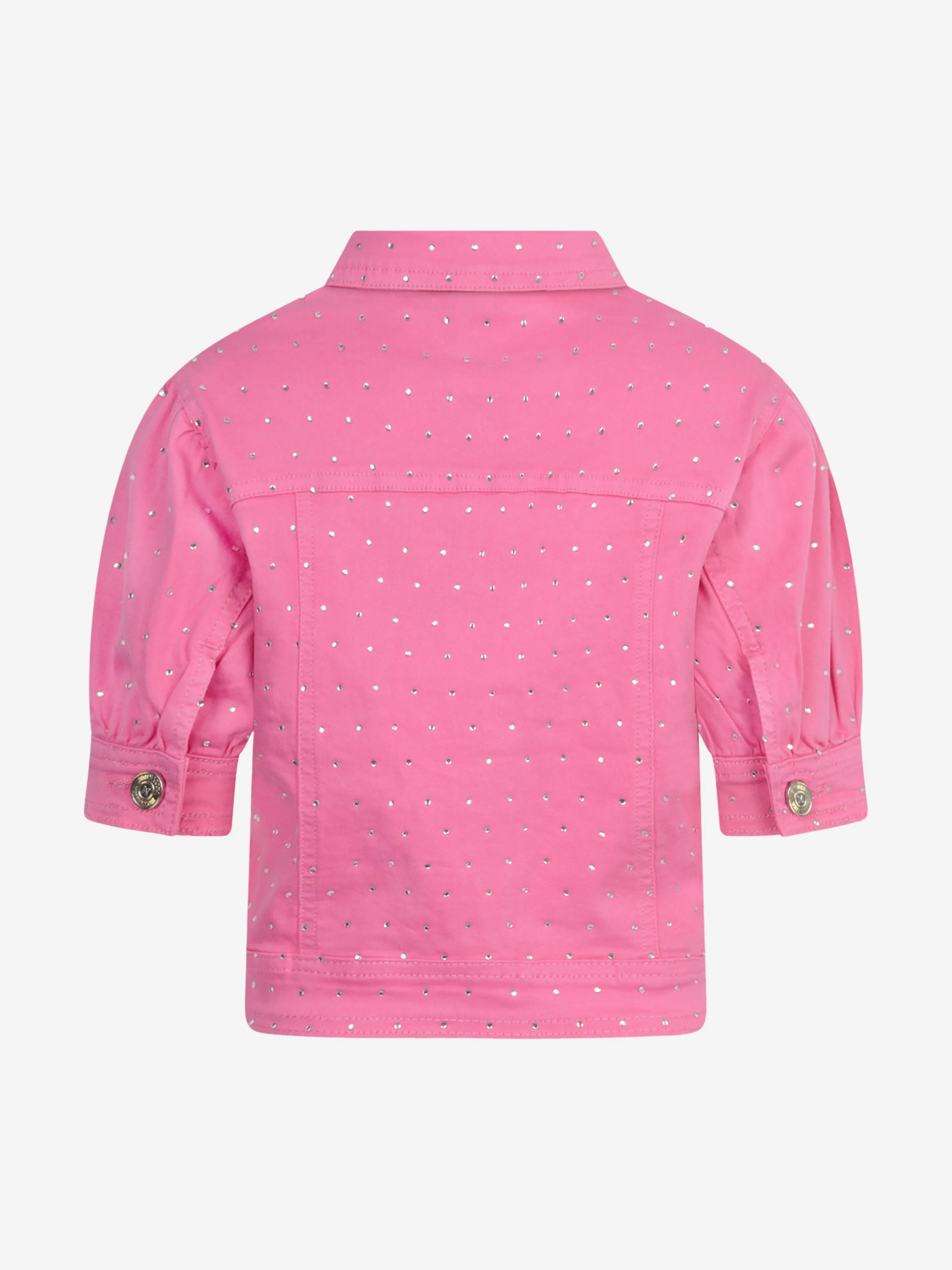 Monnalisa Girls Fuchsia Diamante Jacket