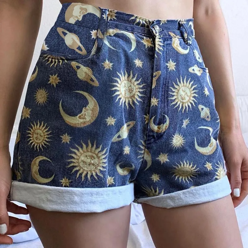 Moon, Sun & Stars Boho Short