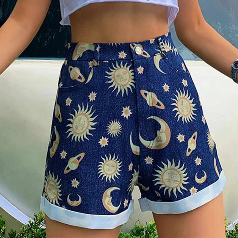 Moon, Sun & Stars Boho Short