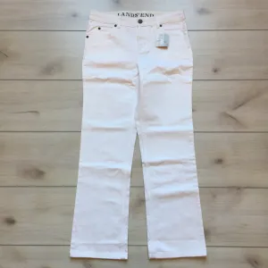 NEW Land's End White Denim Jeans