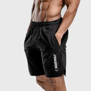 New Men Gyms Fitness Shorts Mens Summer Quick-dry Casual Embroidery Short Pants Male Jogger Workout Beach Knee Length