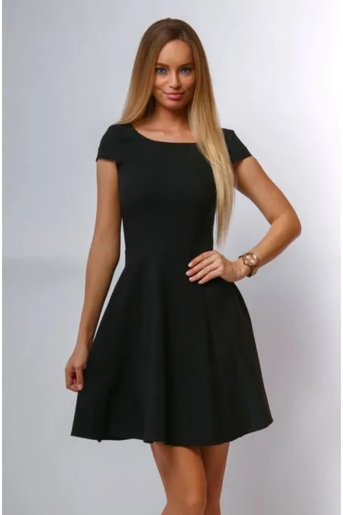 Plain Elegant Mini Party Dress