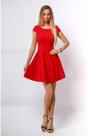 Plain Elegant Mini Party Dress