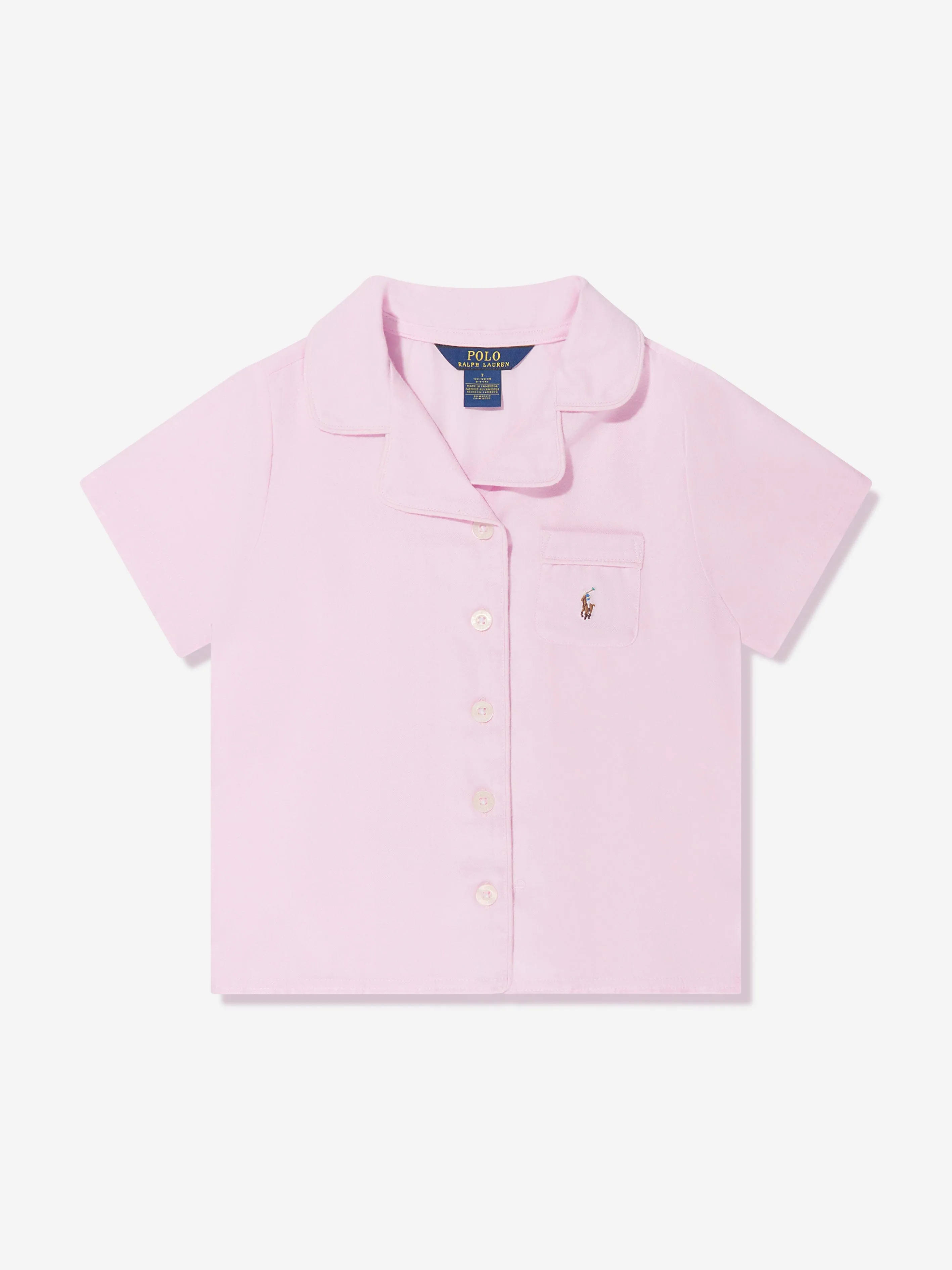 Ralph Lauren Girls Short Pyjama Set in Pink