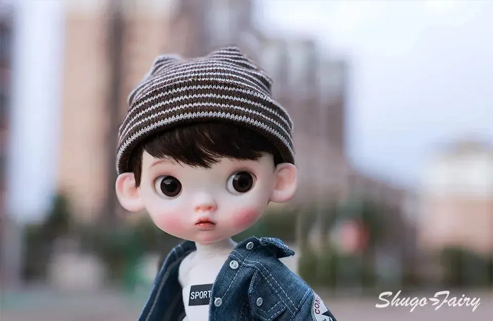 ShugaFairy 1/6 Sibyl BJD Doll – Cute Pout Face, Angry Expression, Teenage Jeans Style Ball Jointed Doll