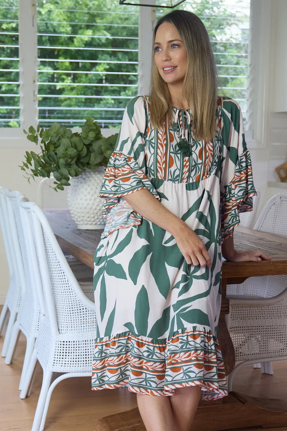 Sicily Dress - Summer Forest