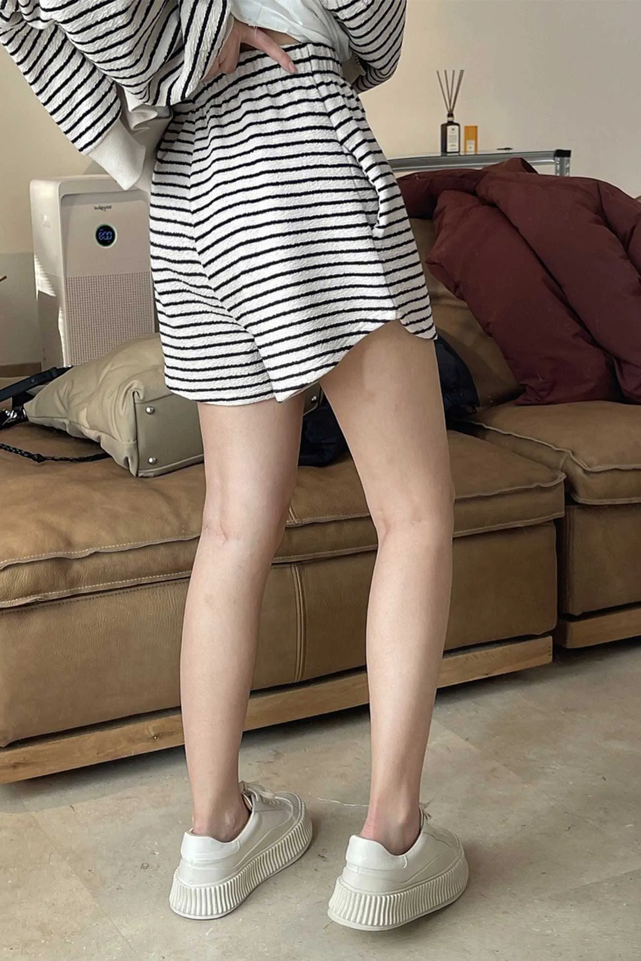 Striped Casual Loose Shorts