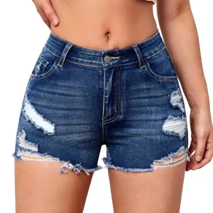 Summer High Waist Short Jeans Aesthetic Casual Wide-Legged Streetwear