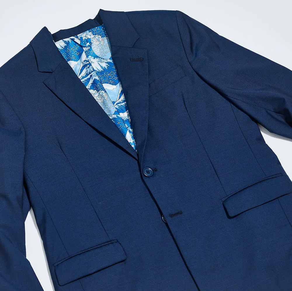 The Georgie Navy Suit Blazer - No Contrast Button Hole