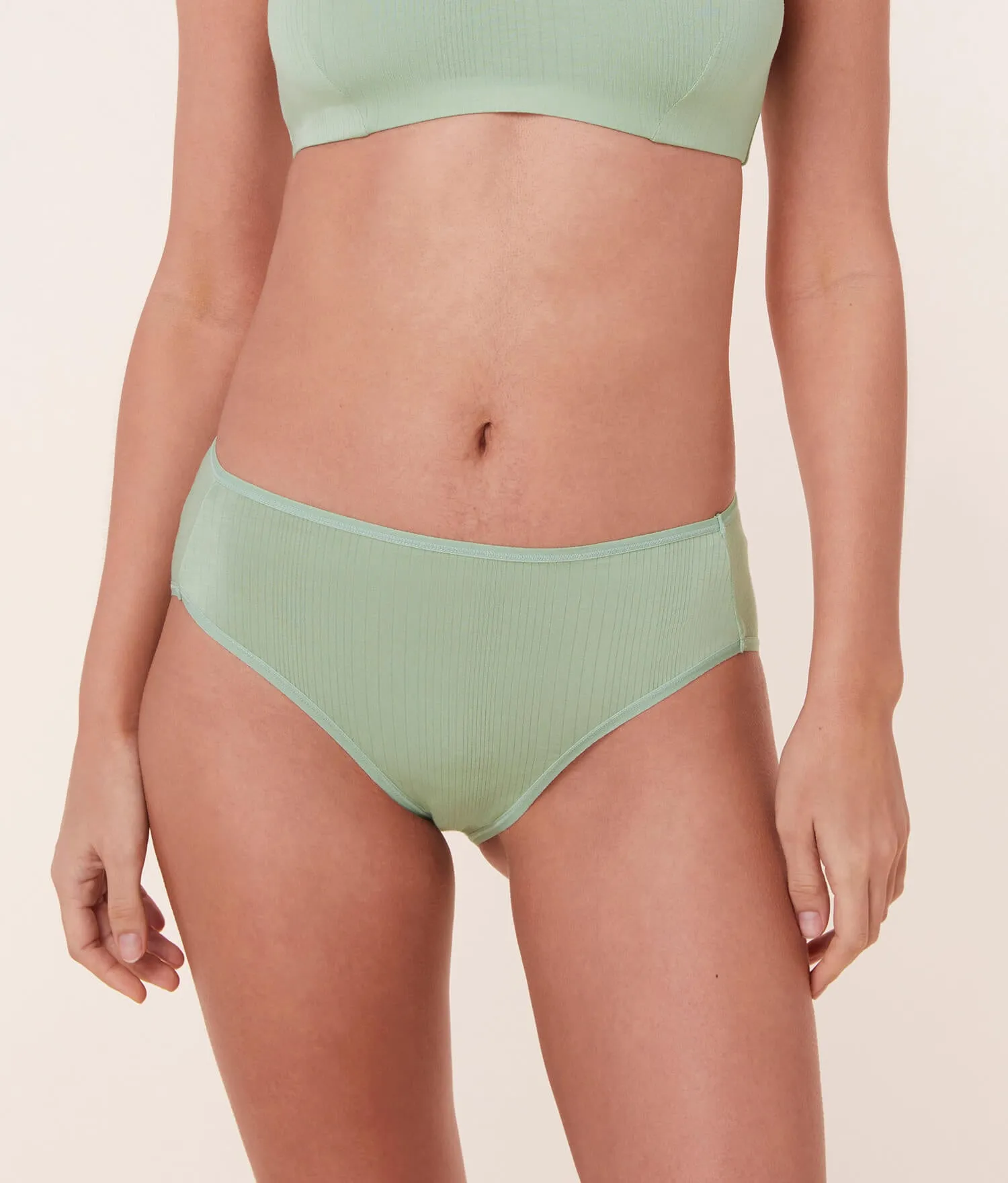 The High Waist Hipster Panty - Cloud - Jade