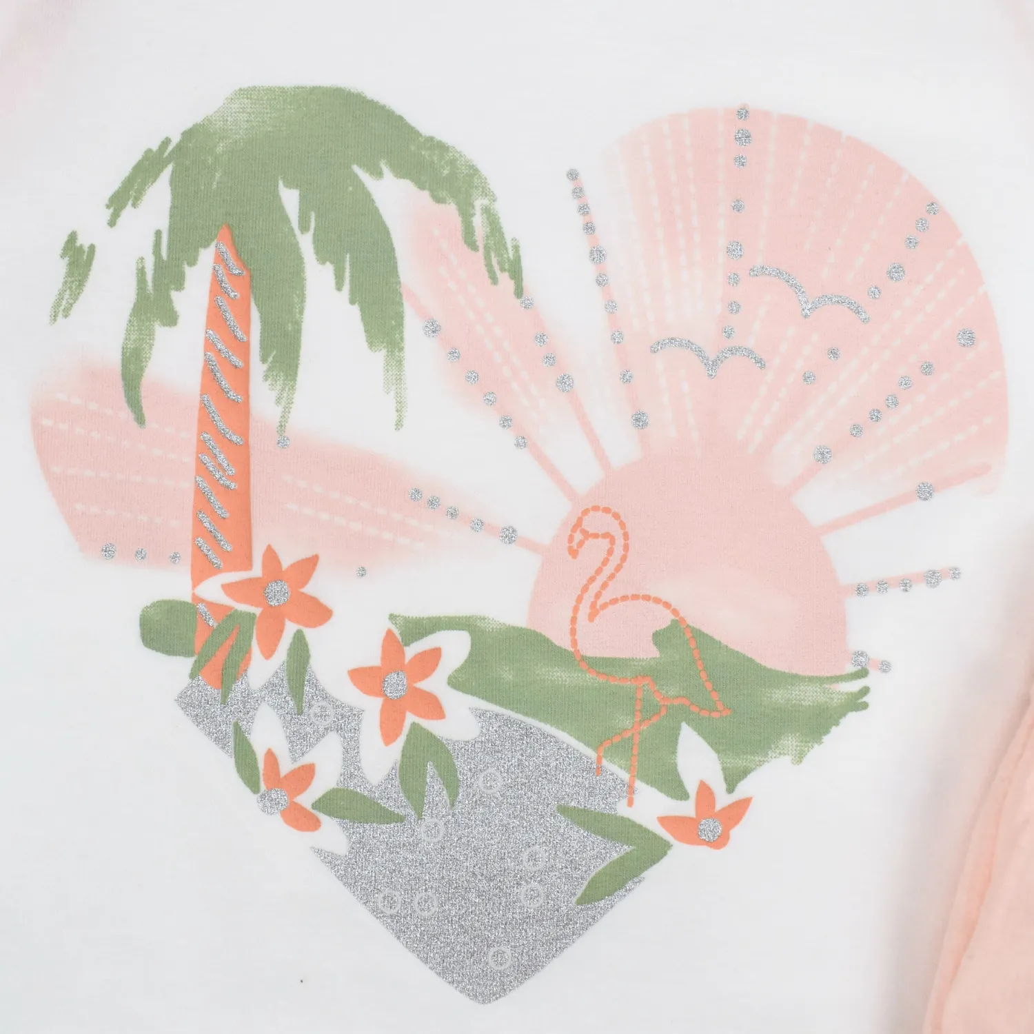 Tropical Heart Girls Casual Set