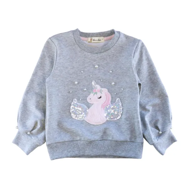 Unicorn Loungewear Set - Grey