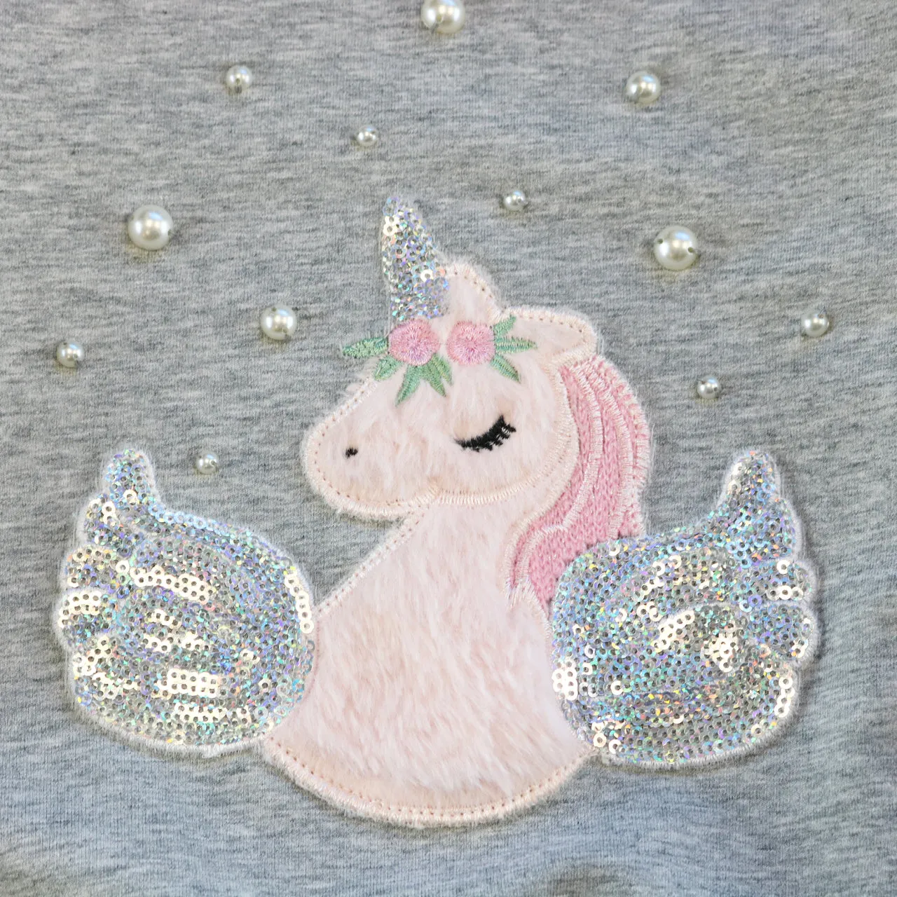 Unicorn Loungewear Set - Grey