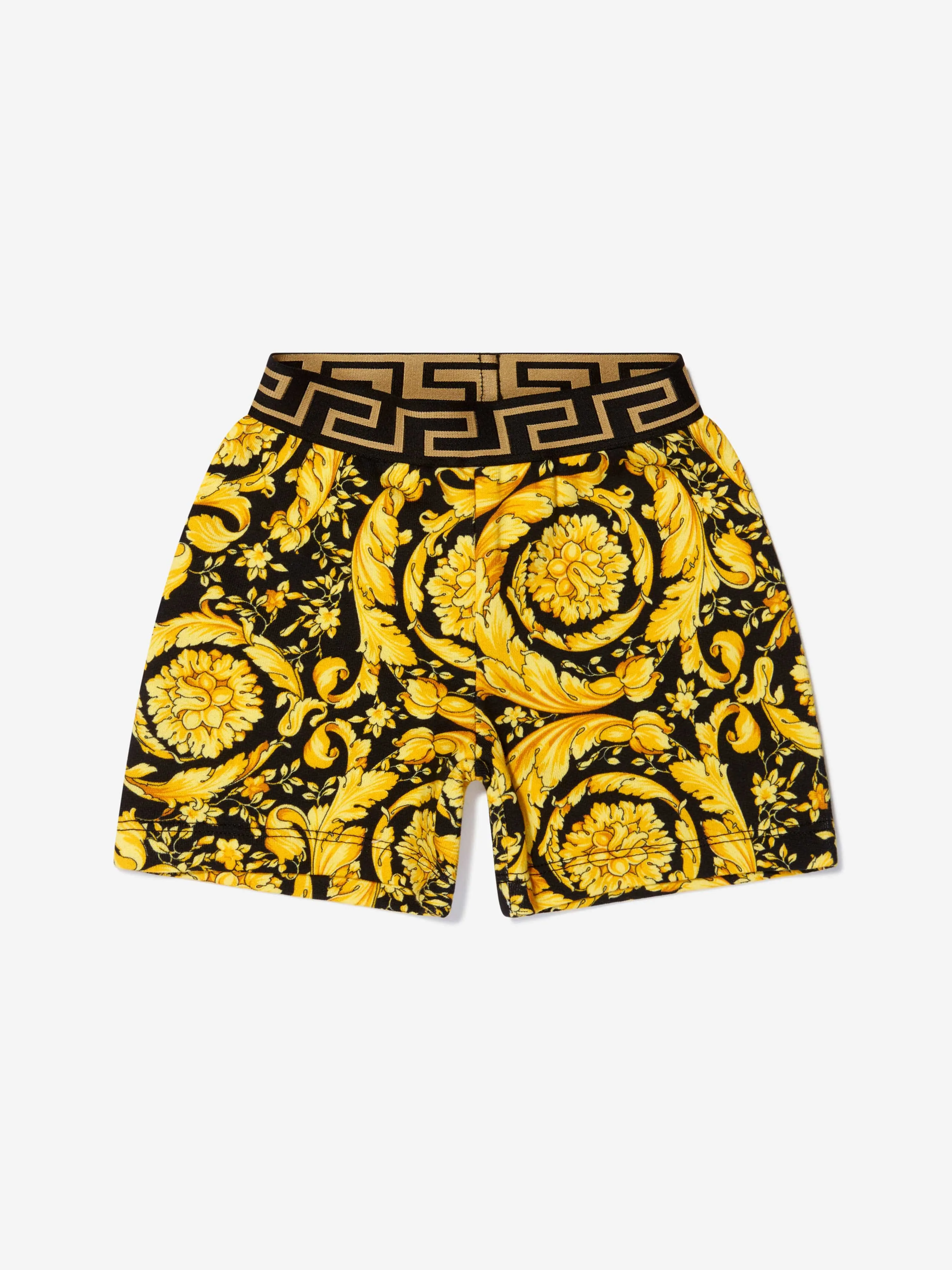 Versace Baby Boys Barocco Shorts in Black