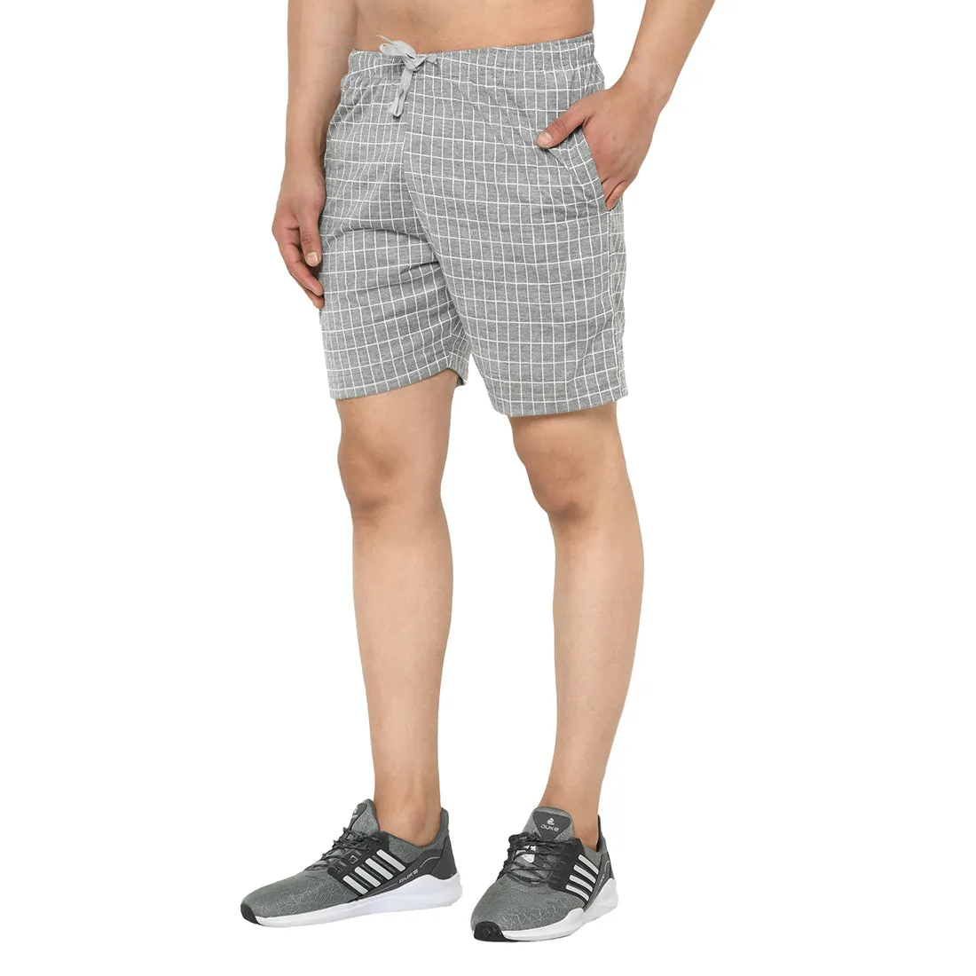 Vimal Jonney Grey Shorts For Men's