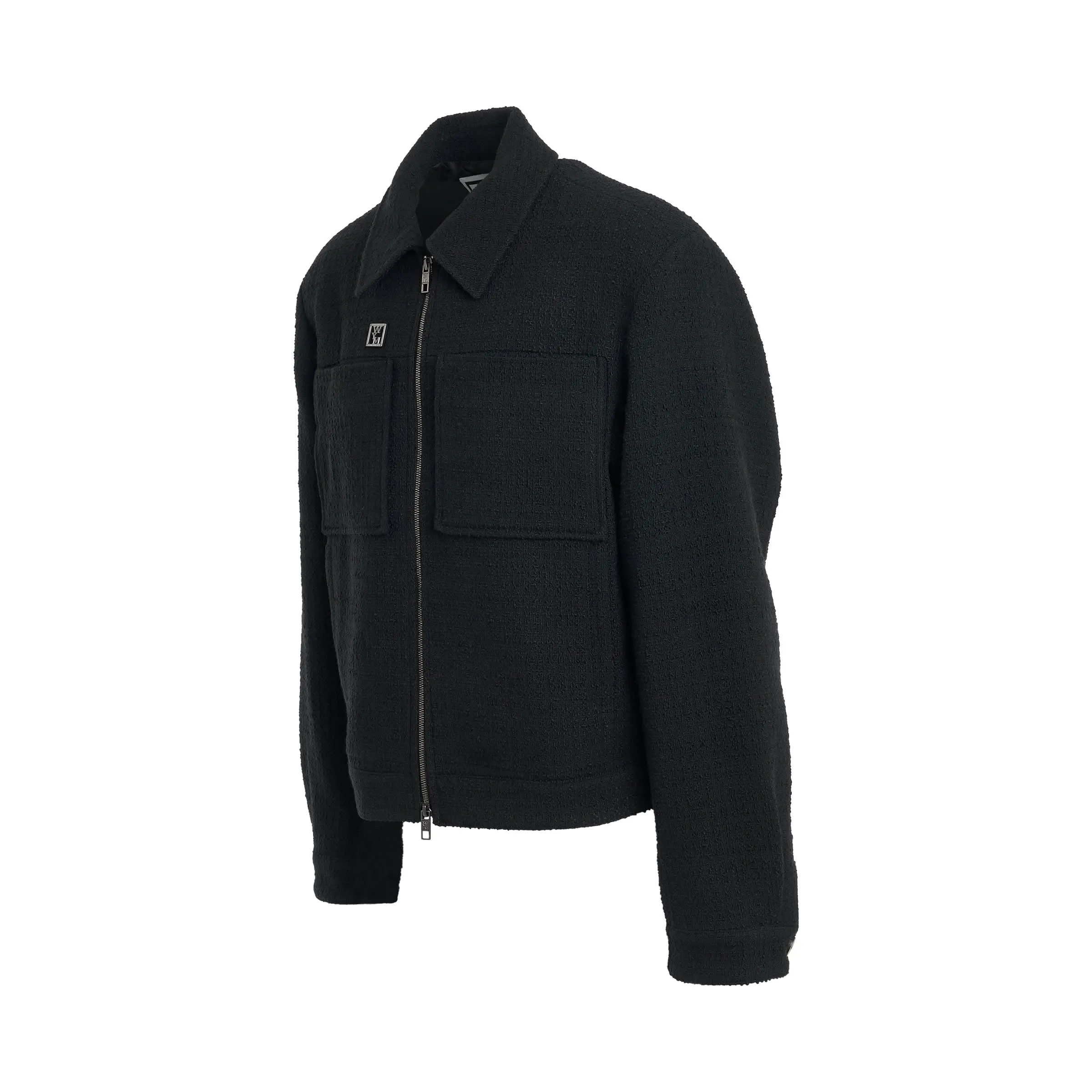 WYM Zip Blouson in Black